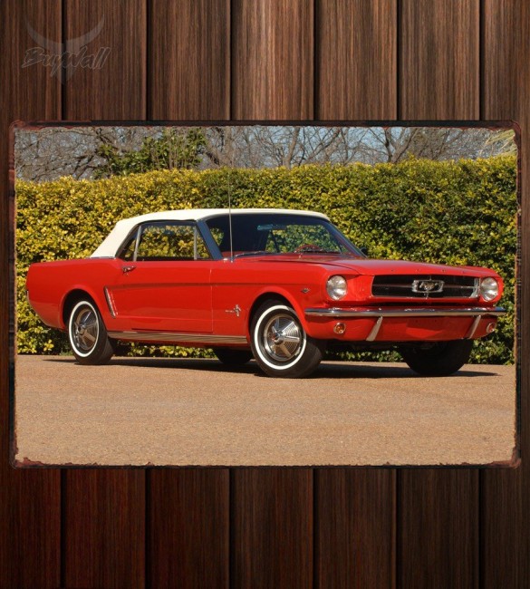 Металлическая табличка Mustang Convertible 452 Металлическая табличка Mustang Convertible 452